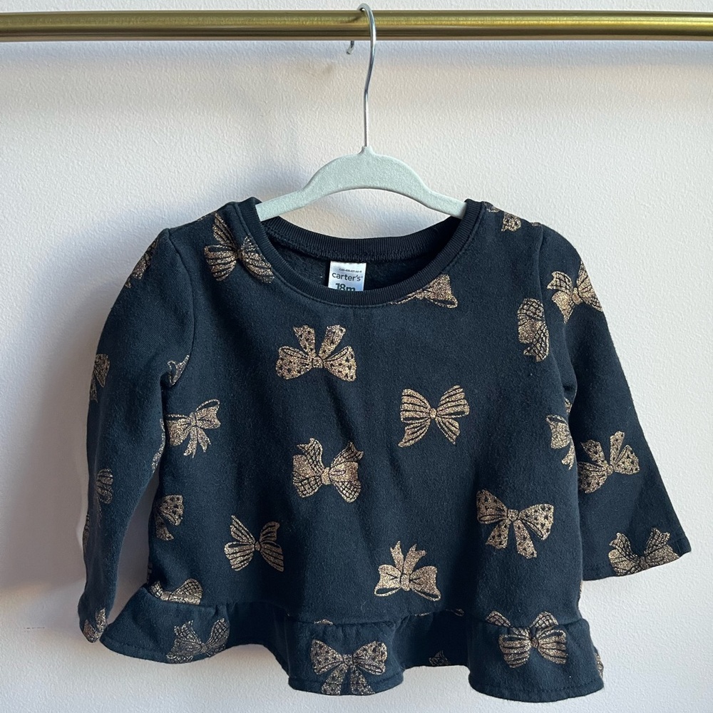 Set of 3 | Carter and Cat & Jack Sweatshirt Bundle | 18 months - Picture 6 of 12